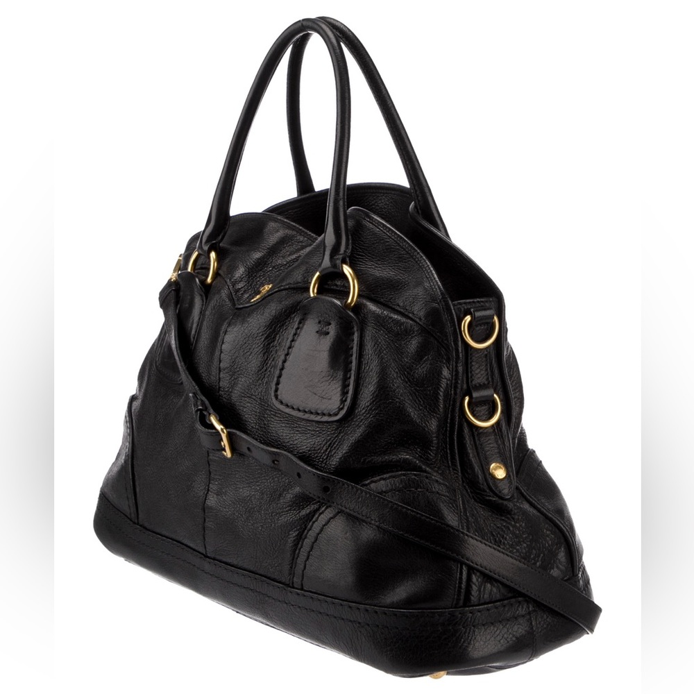 AUTHENTIC PRADA CERVO SHINE DOME BOWLER SHOULDER / CROSSBODY HANDBAG - Picture 3 of 10